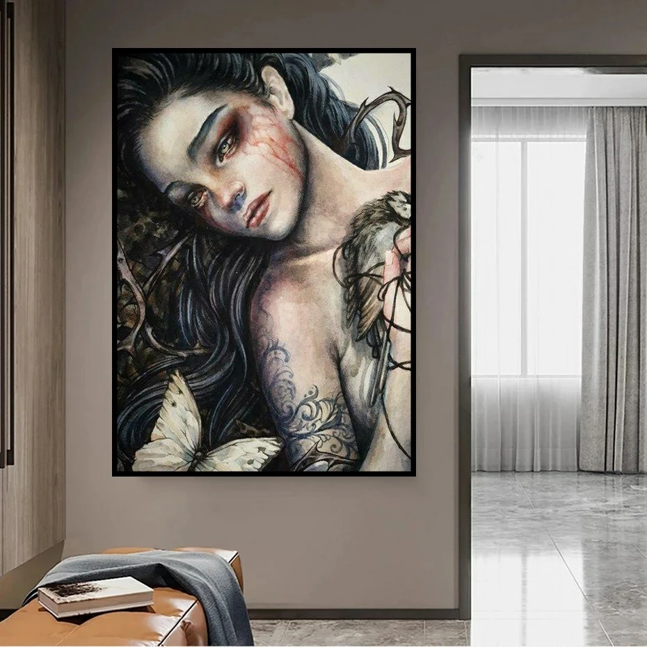 Алмазная живопись сделай сам чилийский художник девушка-вампир ведьма мозаика