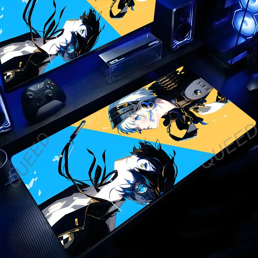Фото Коврик для мыши Persona 3 Reload в стиле аниме, офисный коврик для ноутбука, игровые аксессуары, нескользящий большой коврик для стола, резиновый коврик XL, коврик для геймеров №1