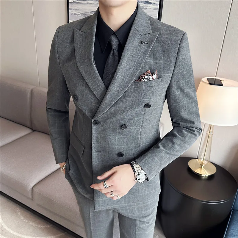 Мужской Комплект из трех предметов: пиджак жилет и брюки