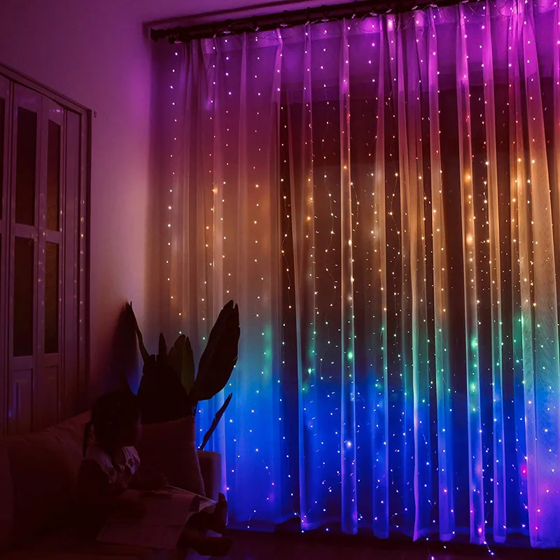 

LED curtain light USB IR 3M String Lights Christmas Wedding Lamp Room Party Decoration Bedroom Fairy Lights Aesthetic Home Decor