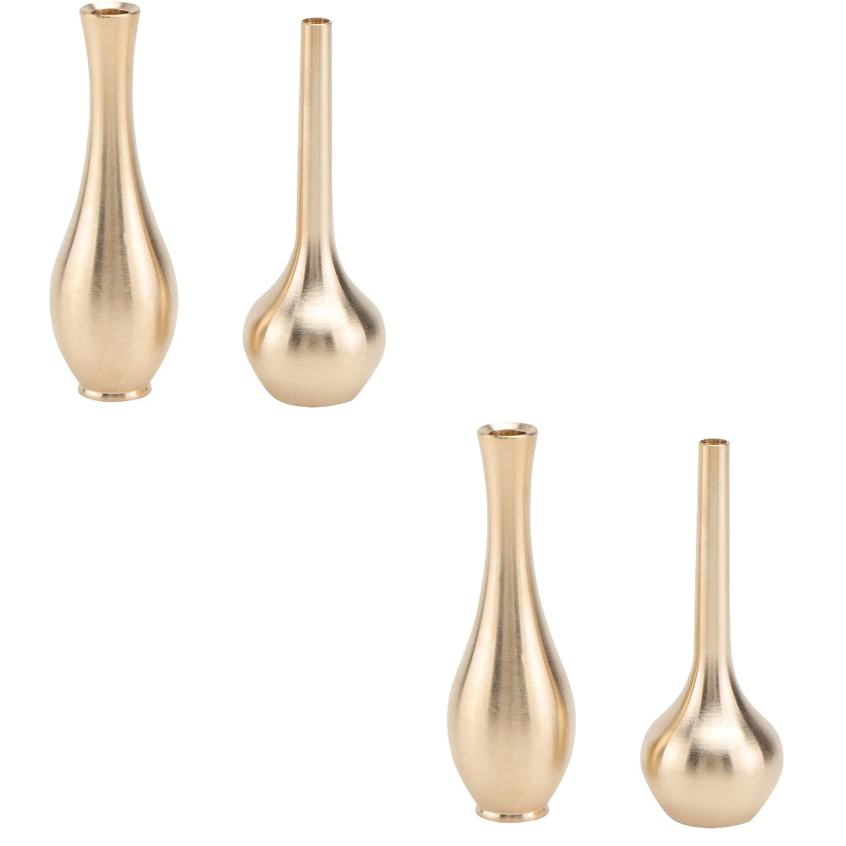 

Vase Flower Vases Bud Mini Metal Brass Desktop Tablefloral Decorative Dining Centerpieces Dry Homeminiature Gold Pear Single