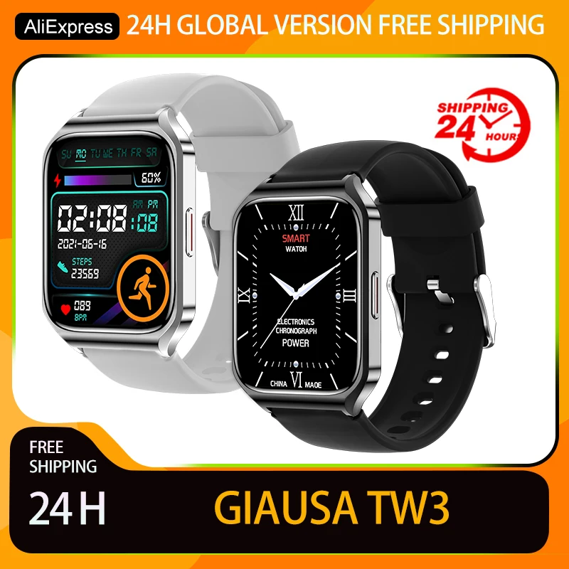 

GIAUSA TW3 Smart Watch Bluetooth Call NFC Voice Assistant Blood Oxygen Monitoring Sports Multifunctional Smartwatch for Xiaomi