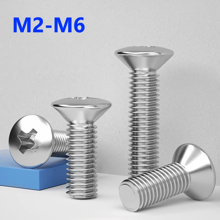

Винты с полупотайной головкой из нержавеющей стали M2 M2.5 M3 M4 M5 M6