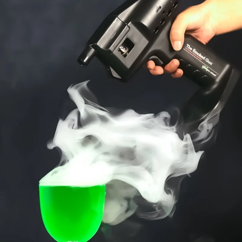 

Bartending Smoke Making Machine Smoke Smoked Bubble Gun Molecular Cuisine Milk Tea and Coffee Cocktail Smoked Bubble Gun