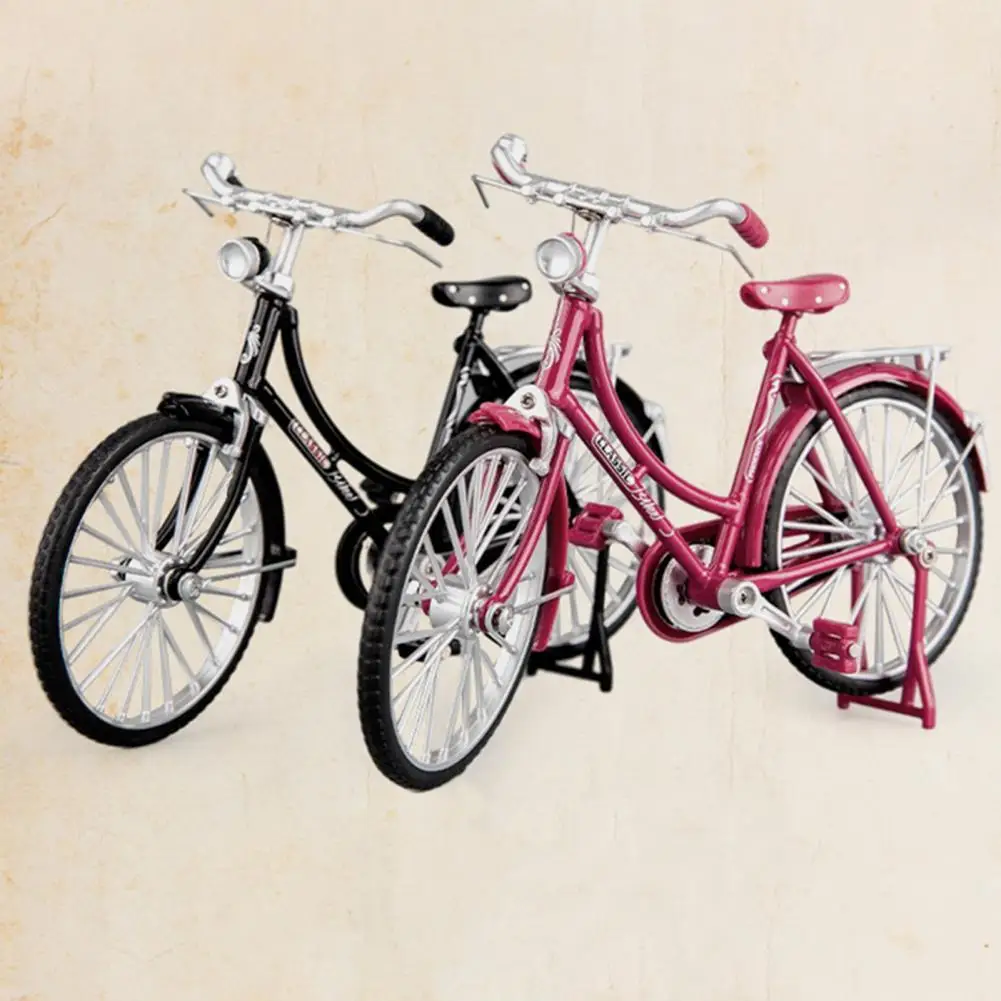

Bicycle Art Sculpture Stand Collectable Stable Alloy Full of Personality Simulation Art Bicycle Home Decor