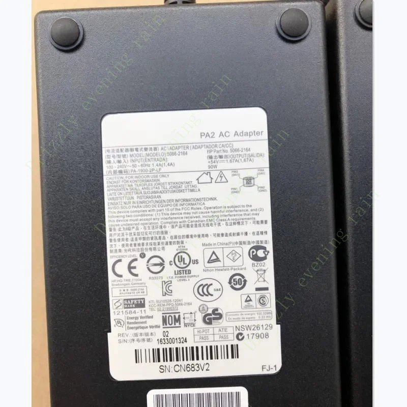 Оригинальный адаптер переменного тока pa-1900-2p-lf 54 В 1 67 А 90 Вт 5-контактный для