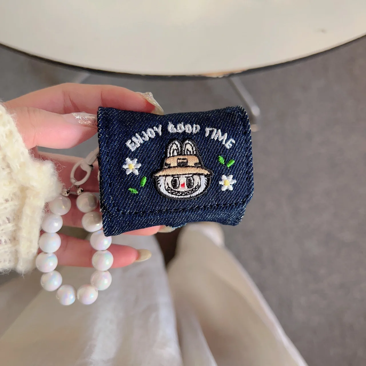 Милый джинсовый чехол для наушников Apple AirPods 4 Pro защитный 2-го поколения чехлы