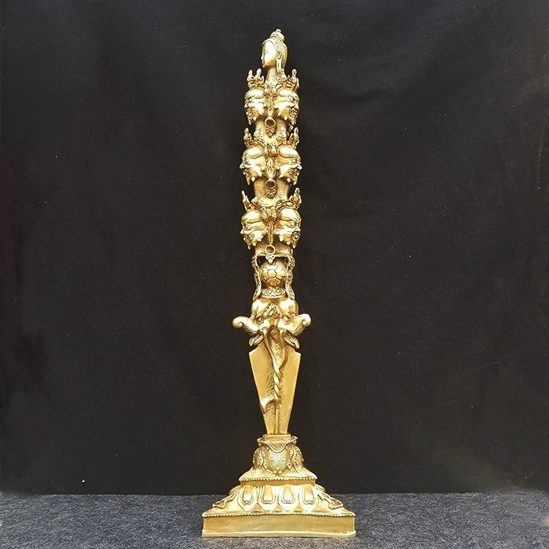 Большой пестик Будды из чистой меди помпы медный Ваджра тантрический Будда