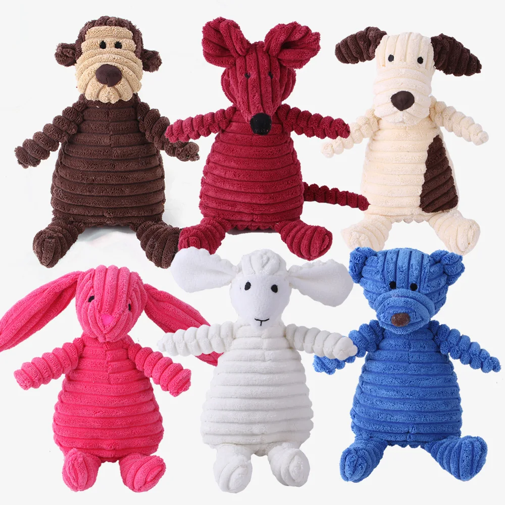 

Dog Plush Toys Dog Squeaky Toys Assortment Puppy Pet Mutt Dog Toy Dog Squeak Toy for Medium Large Dogs