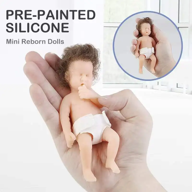 

Миниатюрная Кукла-младенец, 6 дюймов, 15 см, кукла для мальчиков, полноразмерная силиконовая Реалистичная искусственная мягкая игрушка с кор...