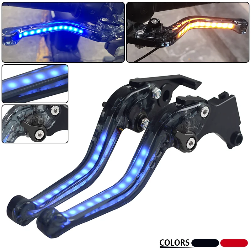 

Motorcycles Handlebar For Kawasaki Z900RS Z1000/R Z1000SX Ninja1000 Short Brake Clutch Levers With Always-on Turn Signal Light