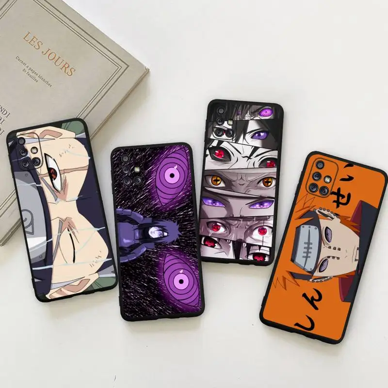 

Anime Naruto Itachi Uchiha Sasuke Kakashi Eyes Phone Case For Samsung Galaxy A73 A53 A13 A03S A52 A72 A12 A81 A30 A32 A71 A51 5G