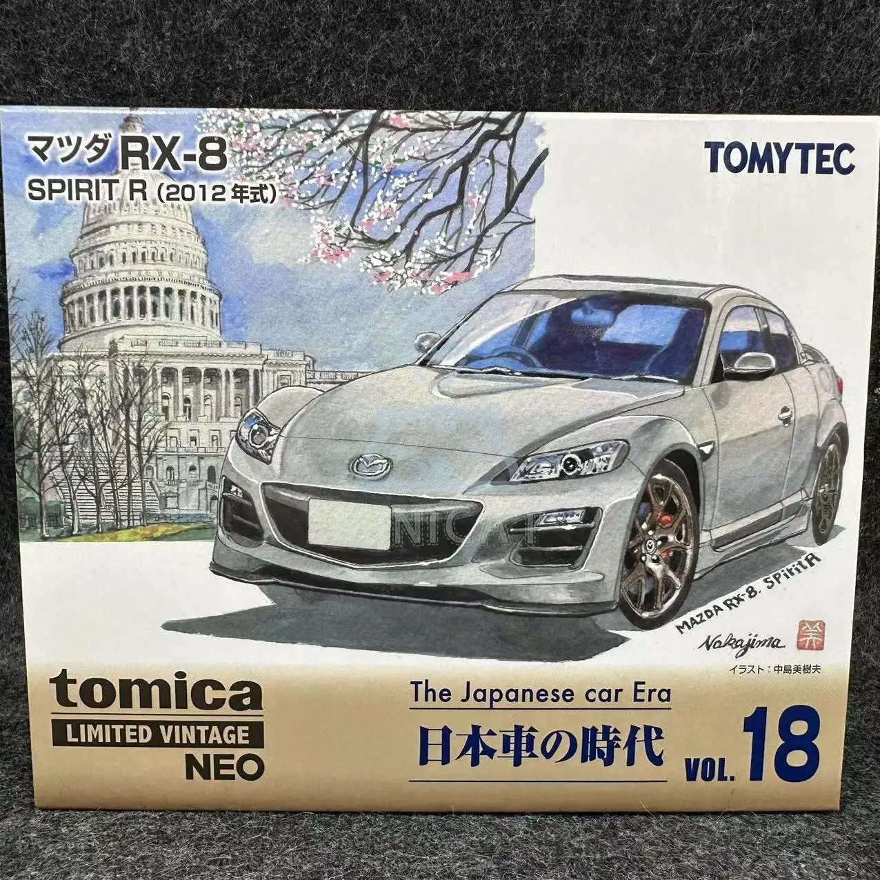 TAKARA TOMY TLV LV-N японская машина Times Vol.18 Mazda RX-8 Spirit R миниатюрная модель из сплава