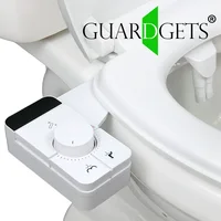 Guardgets Bidet For Toilet Seat Attachment Non-electric Slim Bidet Fitting Self Cleaning Nozzles Easy Install Attachable