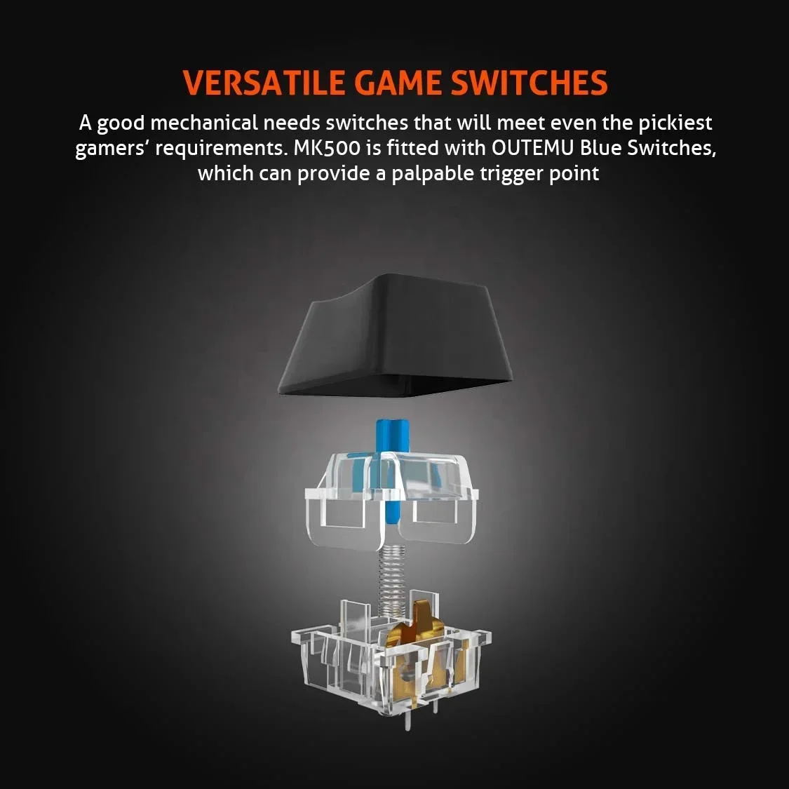 Механическая игровая клавиатура MEETION MT-MK500 со светодиодной подсветкой 104