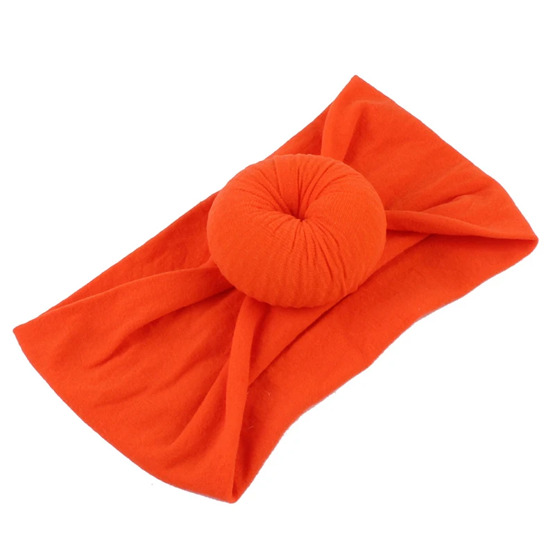1Pcs Round Shape Donut Kids Hairband fits winter Most Wide Cotton Headwraps Soft Hairwear Christmas Hair Accessories for baby | Мать и