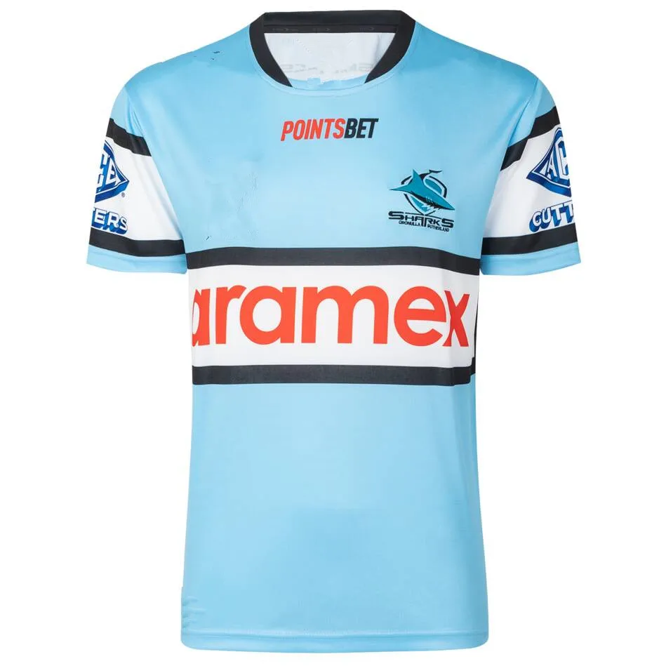 

2023 Cronulla Shark Home регби рубашка Джерси size