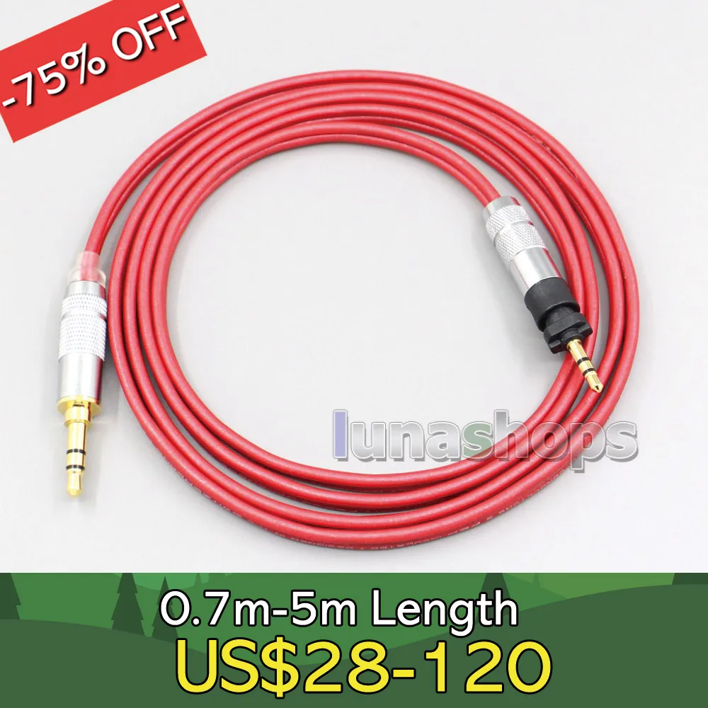 

4.4mm XLR 2.5mm 99% Pure PCOCC Earphone Cable For Shure SRH840 SRH940 SRH440 SRH750DJ Philips SHP9000 SHP8900 LN006695