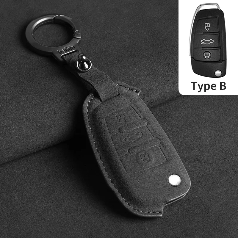 Фото 2 3-кнопочные замшевые чехлы для JAC S2 Refine Car Flip Key Case S3 S4 S5 S7 R3 A5 JAC A13 A13RS Refine M3 V7 T6 Pickup Fritson T8 №1
