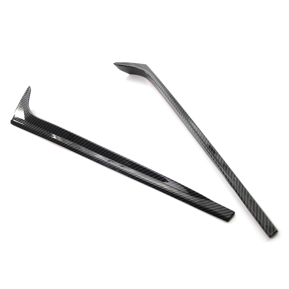 2 шт. угольное волокно ABS автомобильный спойлер на заднее окно боковой Canard