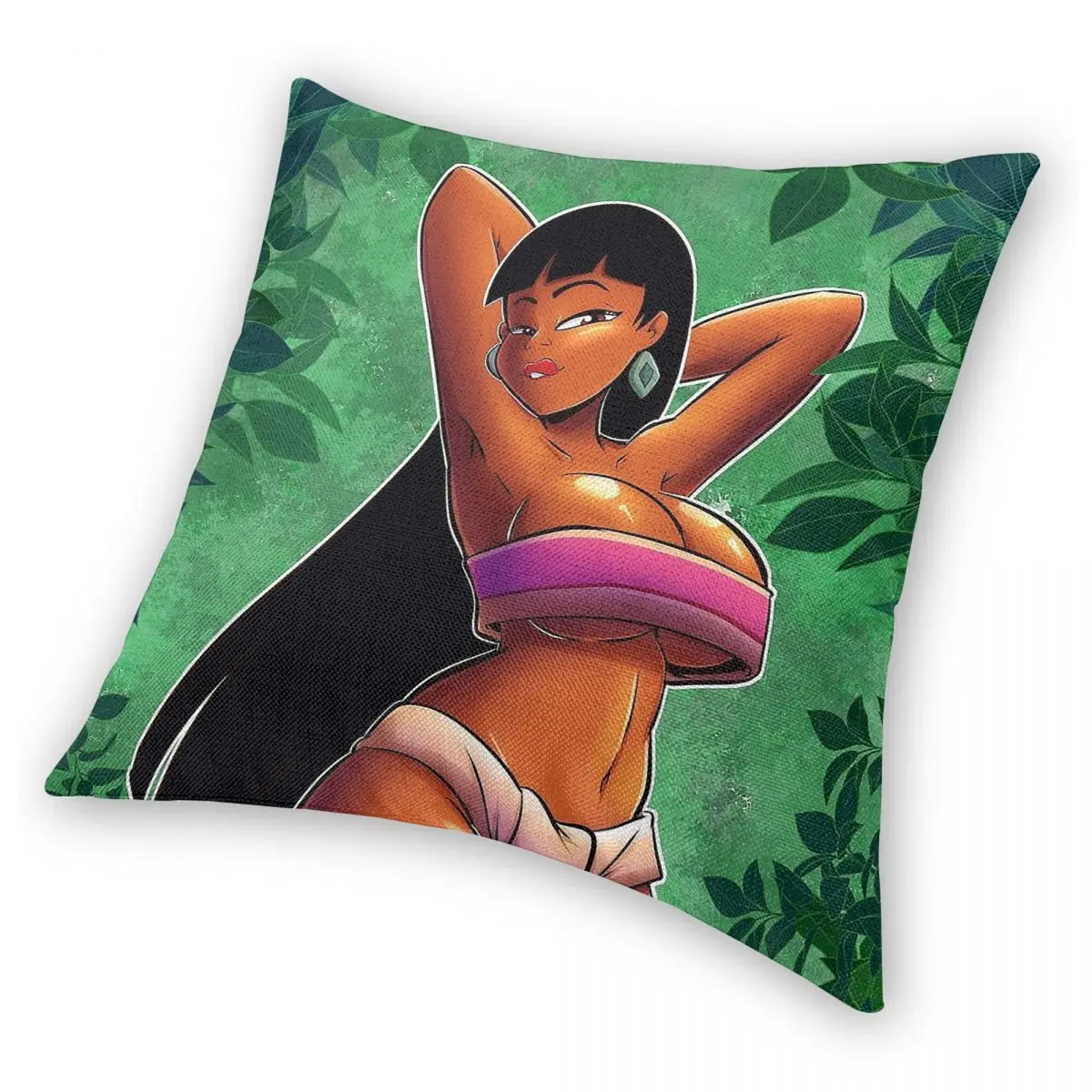 Road To Eldorado Chel__1 Квадратная наволочка из полиэстера, льна и бархата с узором, декоративная наволочка на молнии, чехол для диванной подушки 18 дюймов (art.: 3920da0fe9387) - 3920da0fe9387