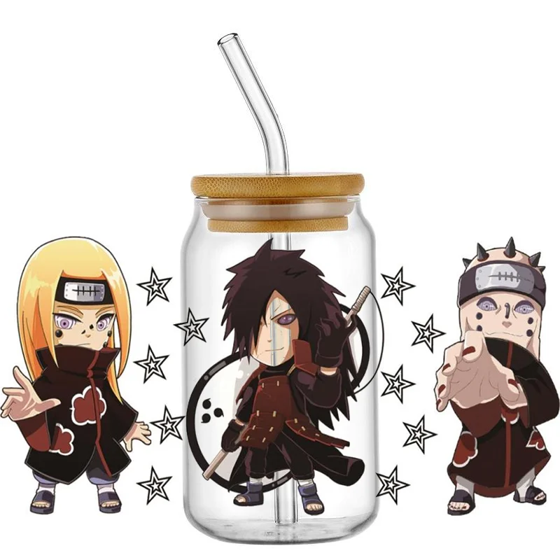 MINISO японский стиль ниндзя восход 3D наклейка 16 унций UF DTF индивидуальный логотип