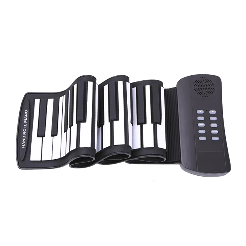 Miniature Rolled Piano Children 49 Key 61 Key Portable Folding Electronic Piano Professional Teclado Musical Musical Instrument enlarge