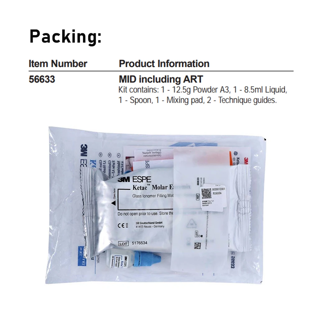 Стоматологические Gic заполняющие материалы Ketac Molar Easymix 3m Super Stronge Glassionomer