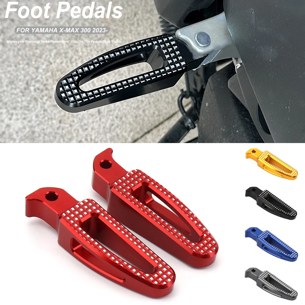 

XMAX 300 Motorcycle Rear Passenger Footrest Foot Rest Pegs Rear Pedal anti-slip pedals For Yamaha X-Max 300 X-MAX300 XMAX300