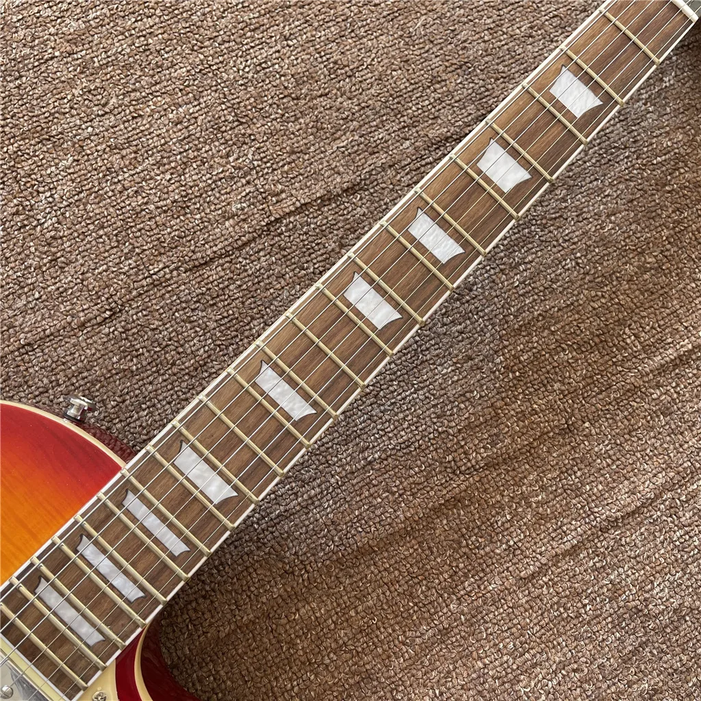 Новое поступление изготовленная на заказ электрическая гитара цвета вишни с