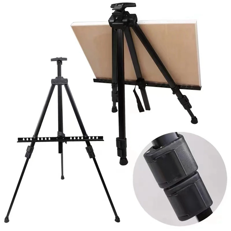 NEW-Easel Stand for Painting Canvas Art Easel Table Top & Floor 20 to 61inch Adjustable Aluminum with Portable Bag | Канцтовары для