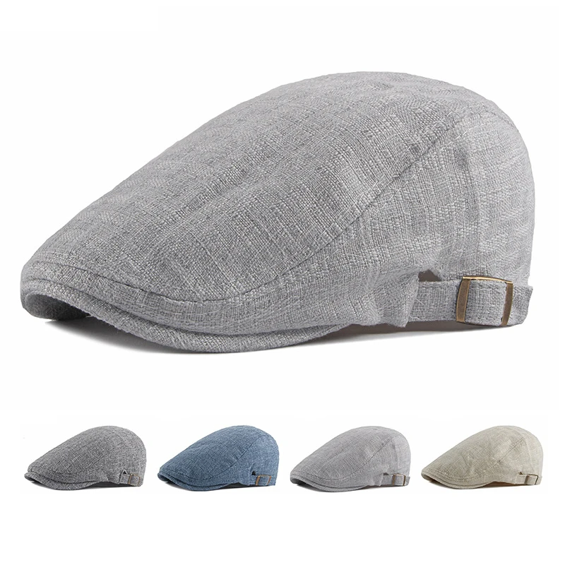 

New Breathable Beret for Men Women Newsboy Caps Cabbie Cap Duckbill Ivy Flat Cap Gatsby Cap Four Seasons