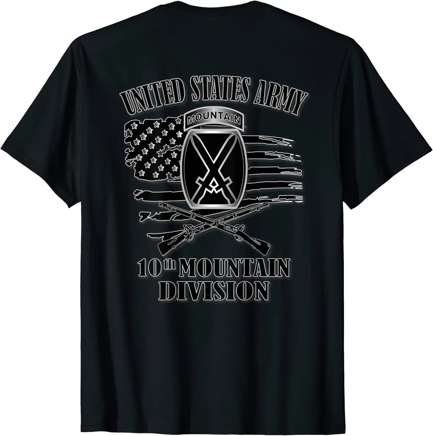 

U.S. Army 10th Mountain Division Men T-Shirt Short Sleeve Casual 100% Cotton O-Neck Summer Tshirt