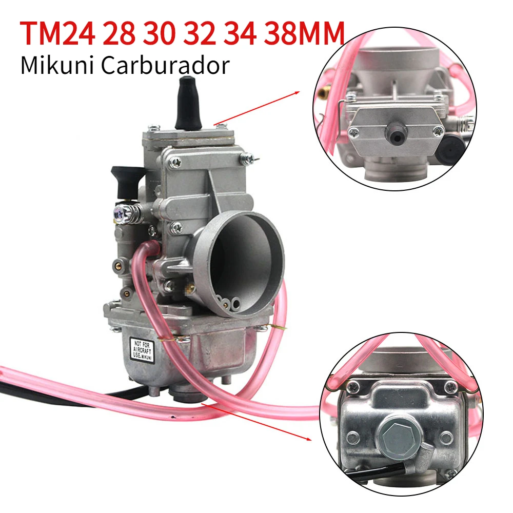TM24 28 30 32 34 38MM Carburetor For Mikuni Carburador Vergaser TM24 TM28 TM30 TM34 TM32 TM38 Flat Slide Spigot TM34-2 42-6100