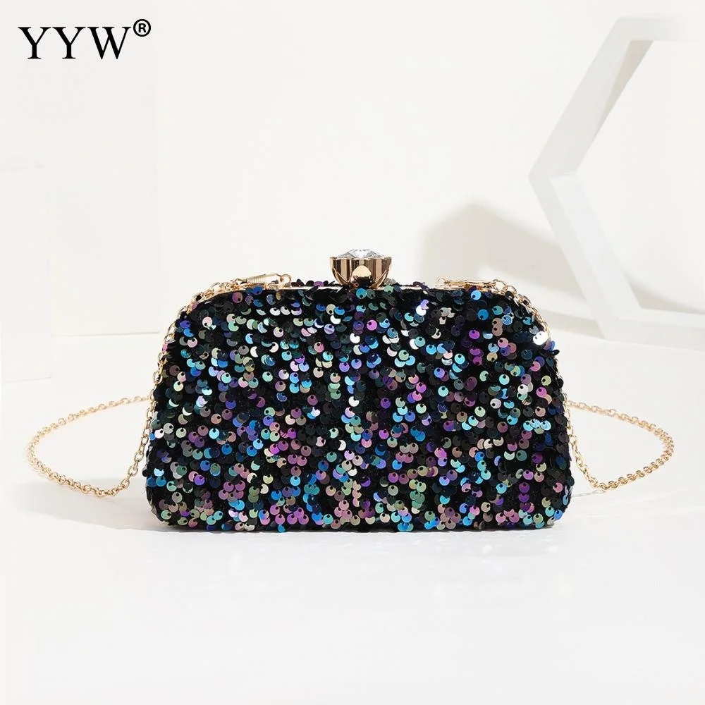 

Evening Clutch Bags For Women 2023 Fashion Sequined Clutches And Purse Female Shoulder Bags With Party Evening Bag Sac A Main