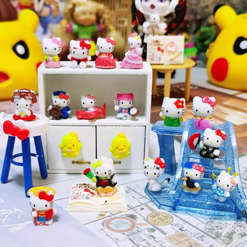 

Hellokittyes Mini Diy Doll Cartoon Peripheral Products Model Toys Accessories Ornaments Pendants