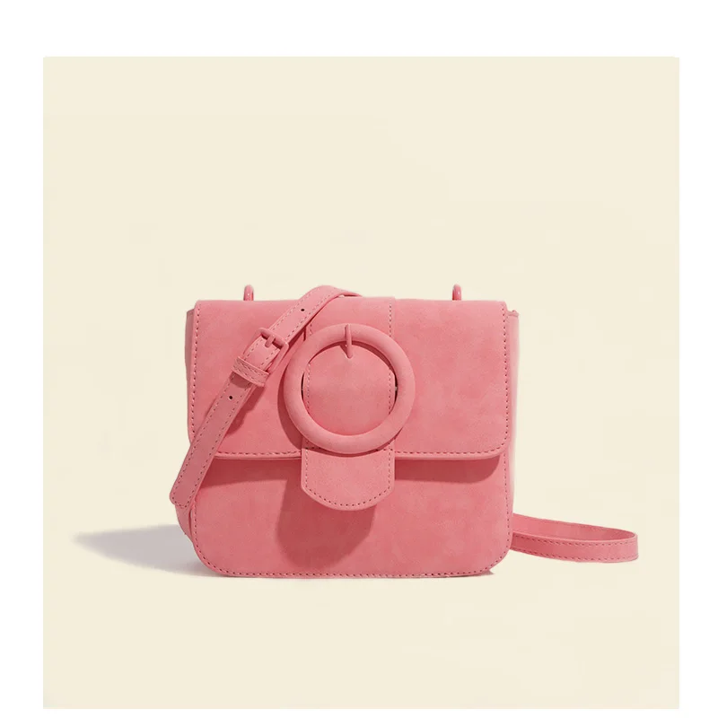 Дизайнерская сумка через плечо для женщин новинка 2023 розовая маленькая