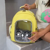 cat backpack portable space pet cabin outdoor breathable dog backpack with transparent window pet carrier cat carrier