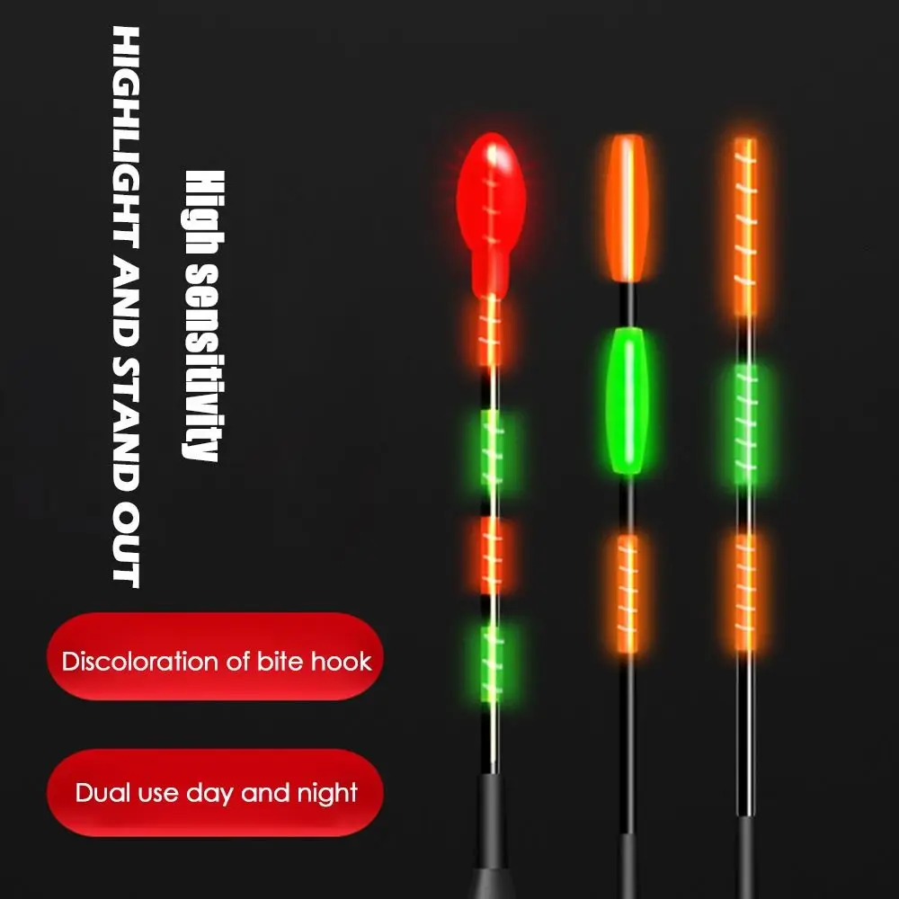 

LED Electronic Fishing Float Luminous Rock Fishing Buoy with Battery Night Fishing Tackle Fishing Lure Indicator Light Floats