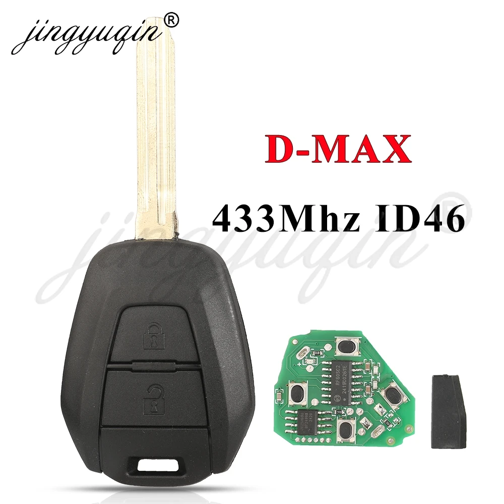 Jingyuqin дистанционный автомобильный ключ подходит для ISUZU D-Max M-UX 433 92 МГц ASK ID46 чип TOY43