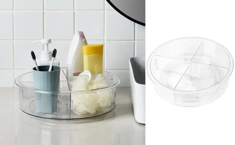 

Spice Organizer Rotating Portable Compartmented Kitchen Organizers 360 Rotating Rice Barrels Sealed Cereal Dispenser For Spice