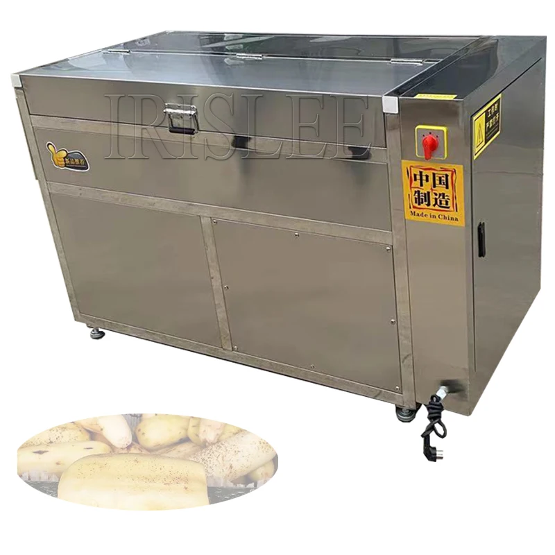 

Fully Automatic Cleaning And Peeling Machine Oyster Taro Water Washing Potato Radish Sweet Potato Lotus Root Ginger Peeling
