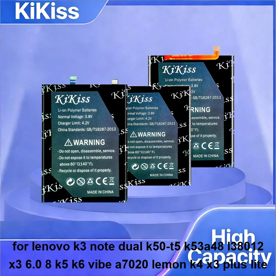 Фото Аккумулятор для Lenovo K3 Note Dual K50-T5 k53a48 L38012 X3 6.0 8 K5 K6 Vibe A7020, Lemon K4 X3 Plus Lite BL287 BL256 BL261 №1