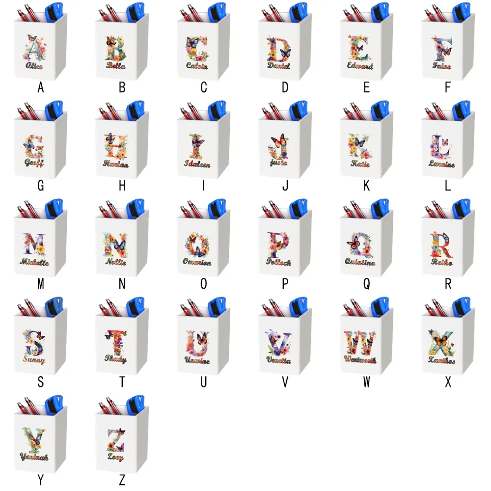 Индивидуальное имя практичная акриловая чашка для карандашей настольный