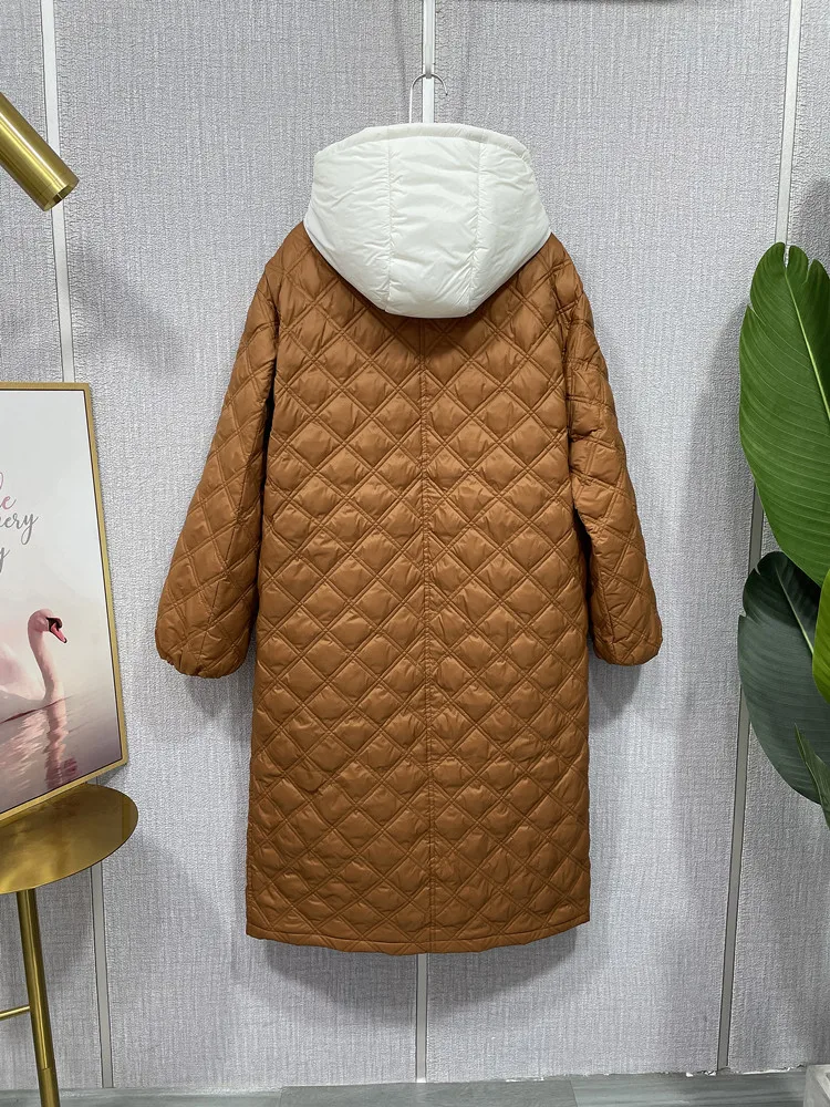 Women Long Down Jacket New Casual Styl White Duck Down Jackets Autumn Winter Coats And Parkas Female Outwear