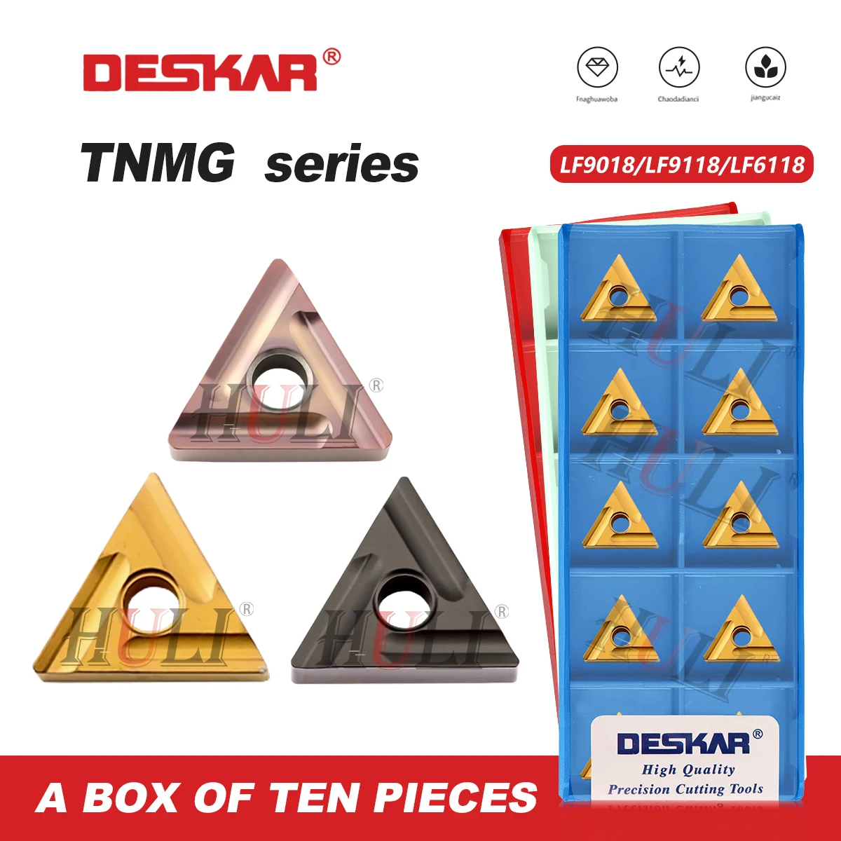 

DESKAR TNMG160404R-SL-S TNMG160408R-S TNMG160408L-S LF6118 LF9018 LF9118 100% оригинальные токарные станки с ЧПУ, резаки, твердосплавные вставки