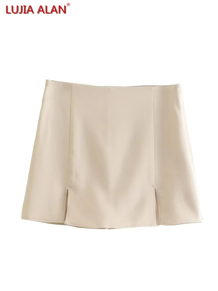 

3 Colors Women Split Design Loose Shorts Culotte Hot Sale Female High Waist Clothes Casual Streetwear LUJIA ALAN P3157