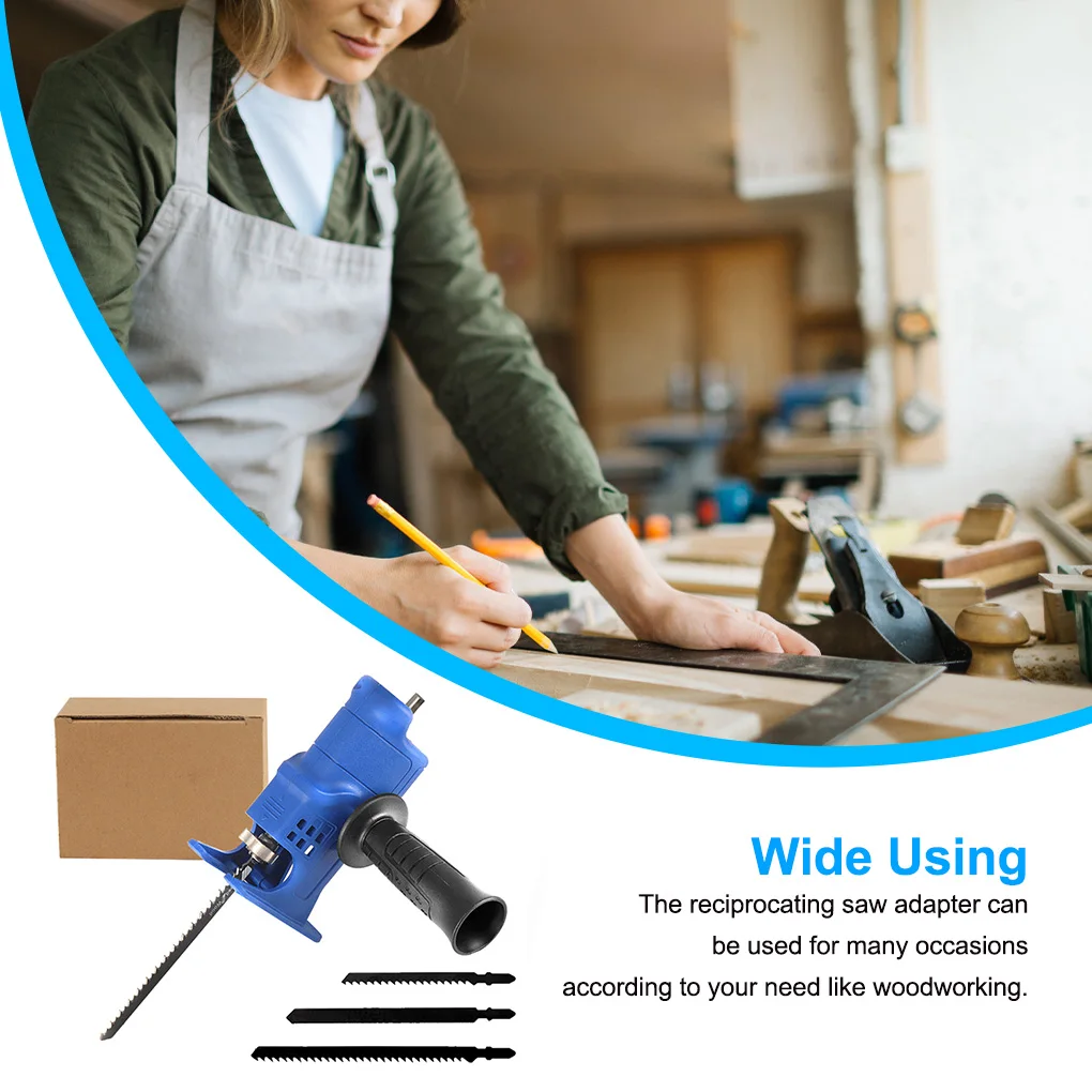 

Metalworking Reciprocating Saw Adapter Professional Detachable Solid Color Replacing Metal Electric Drill Adaptor