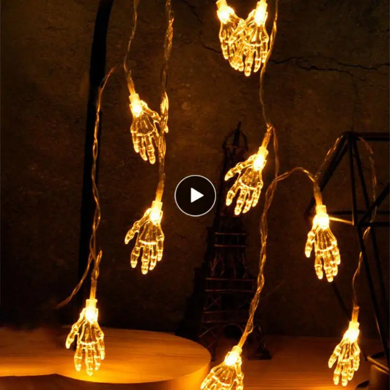 

Battery Lamp Portable Hanging Led Lamp Creative Horror Props Ghost Hand Lamp Halloween Lantern String For Halloween Home Bar Diy