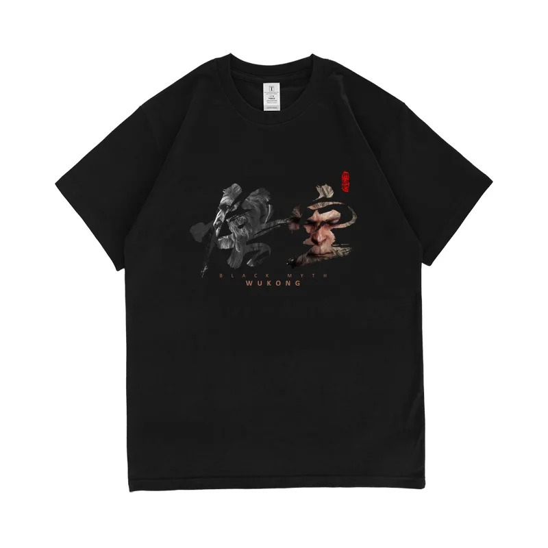 Лидер продаж черный миф костюм для косплея Wukong футболка с рисунком из аниме игры